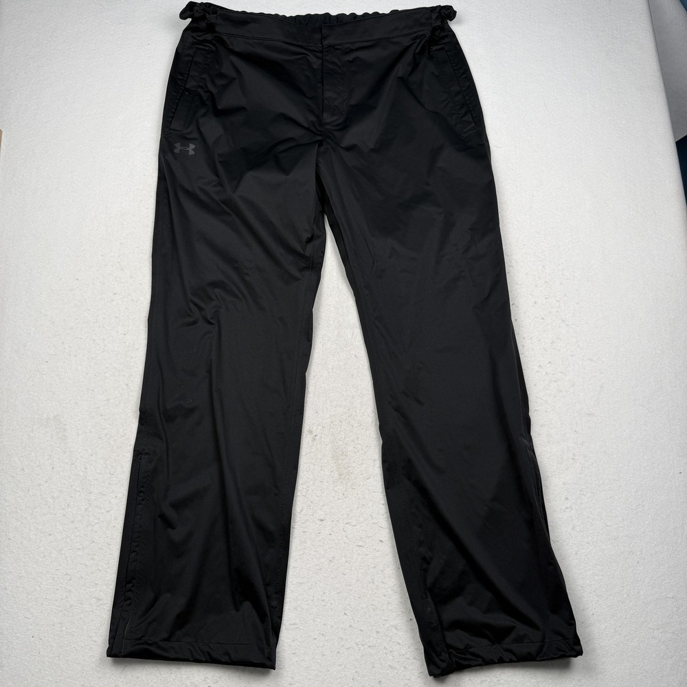 Under Armour Storm Pants Mens XL Black Golf Rain Water Resistant Lightweight